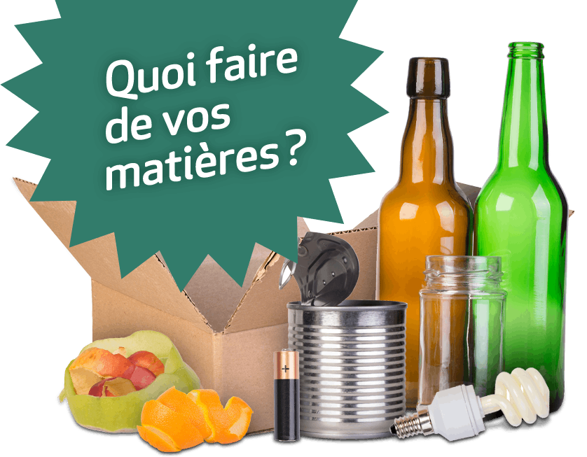 Quoi faire des vos matières?