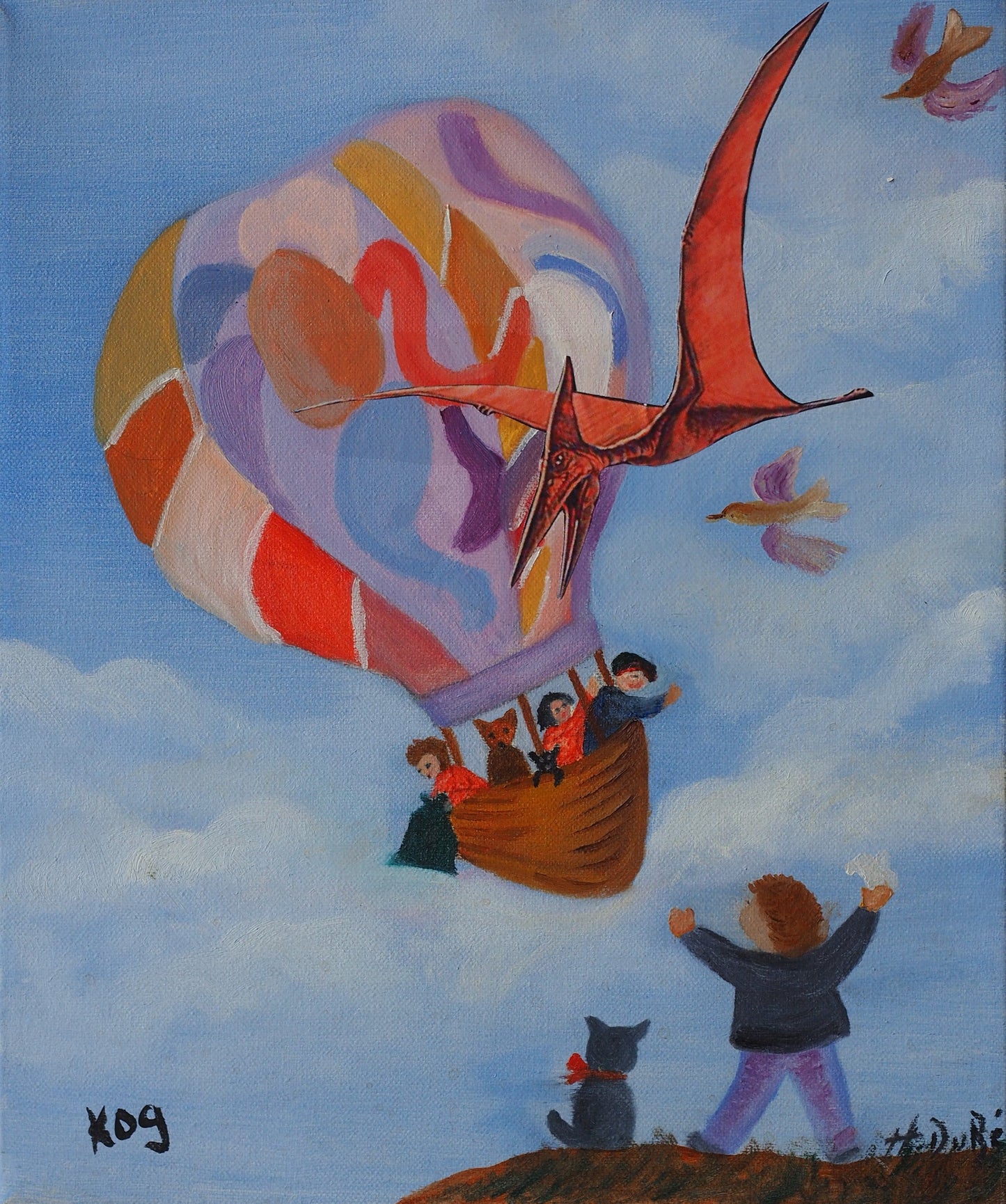 The Journey Of The Pterodactyl \ Le Voyage Du Ptérodactyle Toile